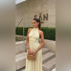 NWT Billy J Frances Maxi Dress in Butter Yellow